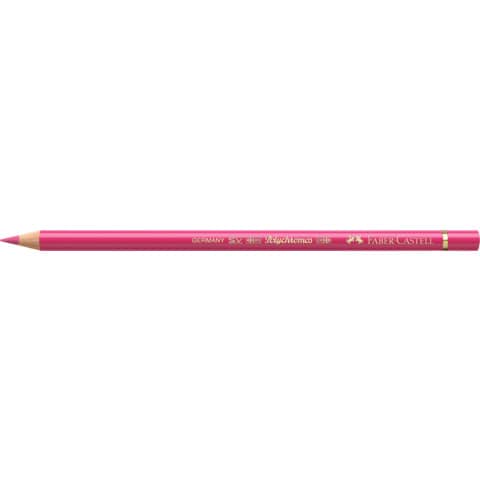 Matite colorate permanenti Faber Castell Polychromos mina 3,8 mm conf. 6 pezzi - carminio rosato - 110124